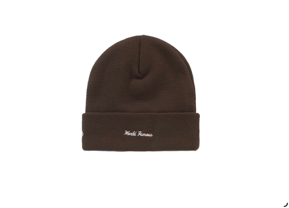 Supreme New Era Action Beanie Brown