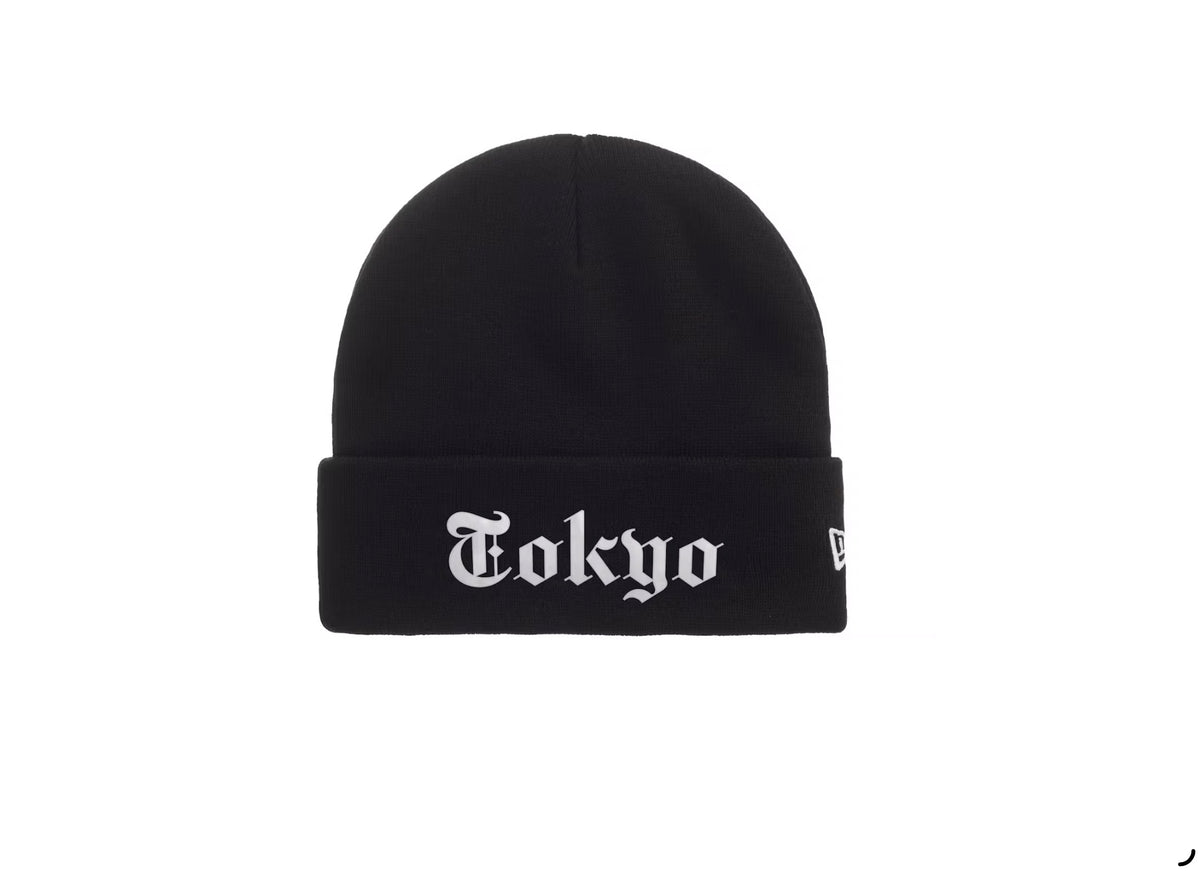 Supreme New Era Shop Tokyo Beanie Black - FW26