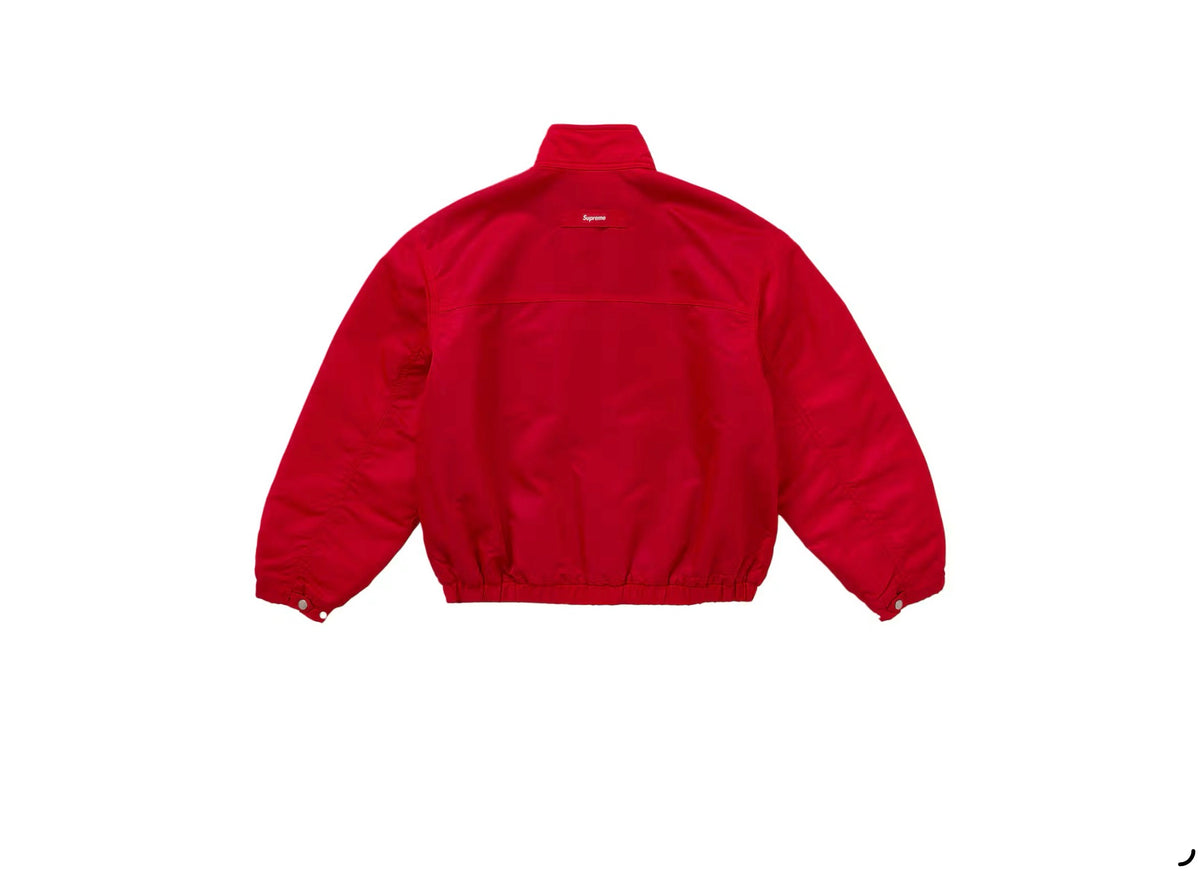 Supreme Stand Collar Lined Nylon Jacket Red