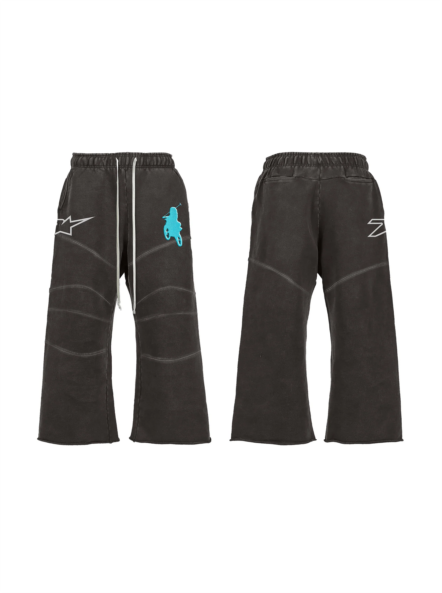 Triple 7’s Moto Black Sweats