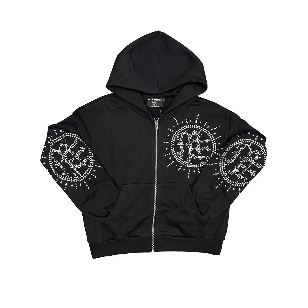 Mixed Emotions ‘Eclipse’ Black Rhinestone Hoodie