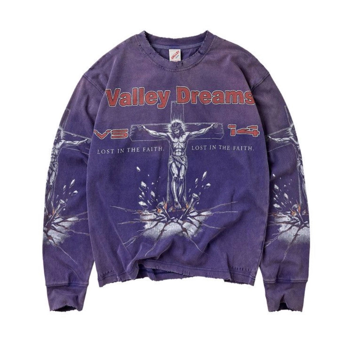 Vale Forever Concrete Cross Long- Sleeve Navy