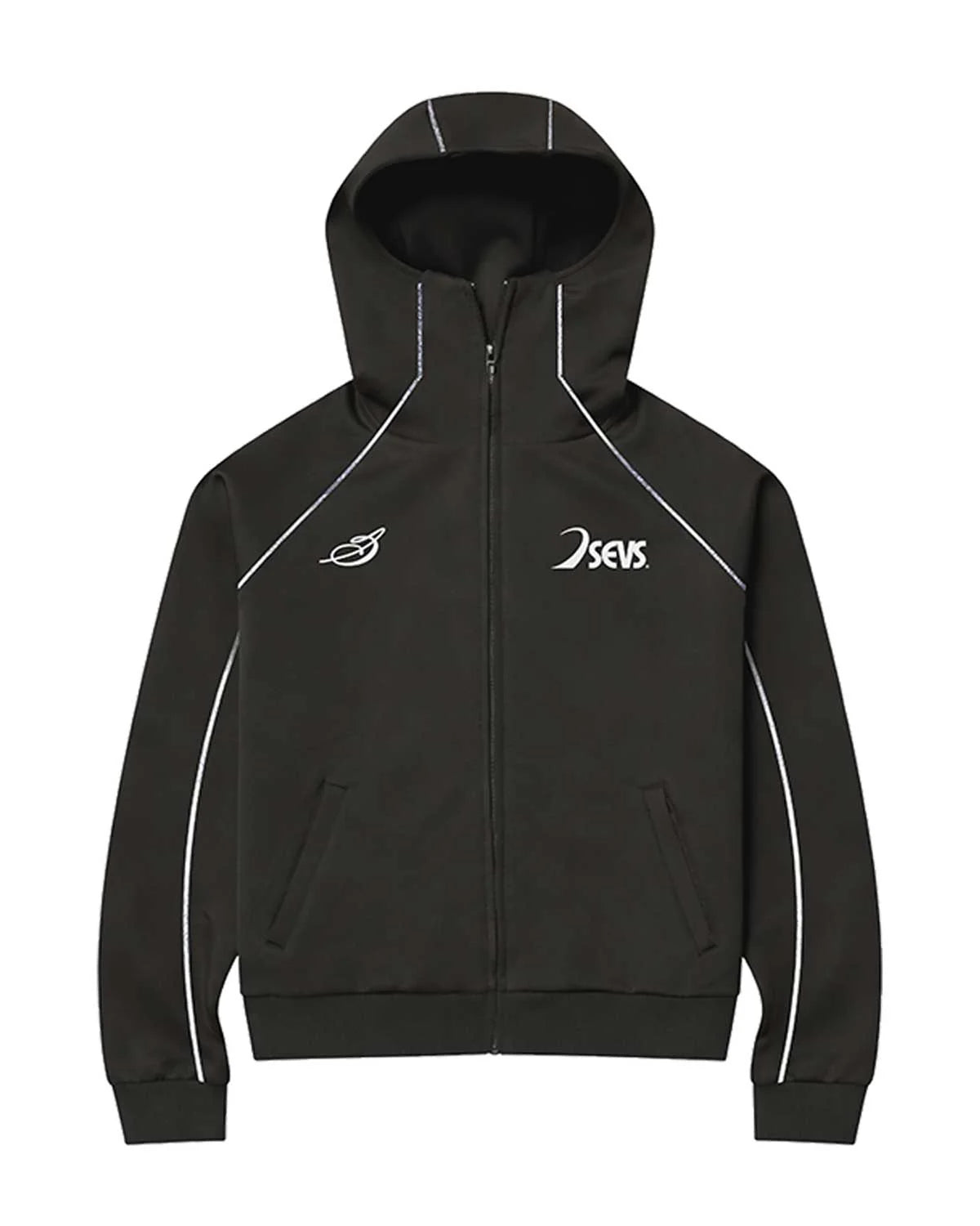 Triple 7s Black Track Suit Top