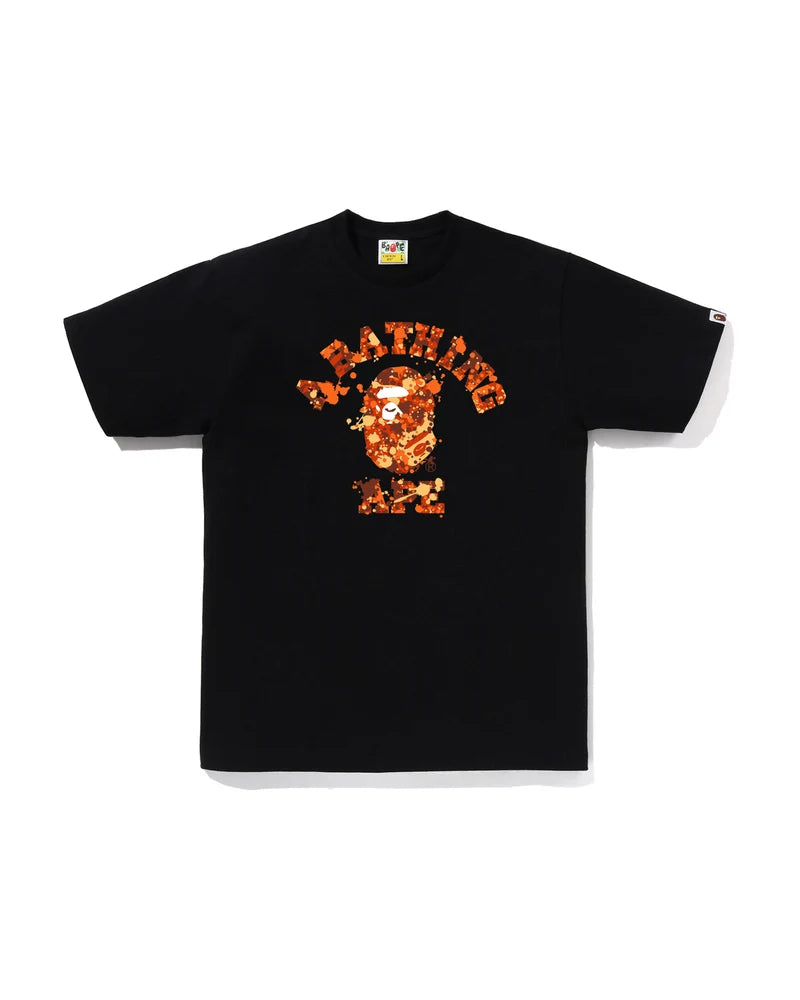 BAPE Splash Camo College Tee Black