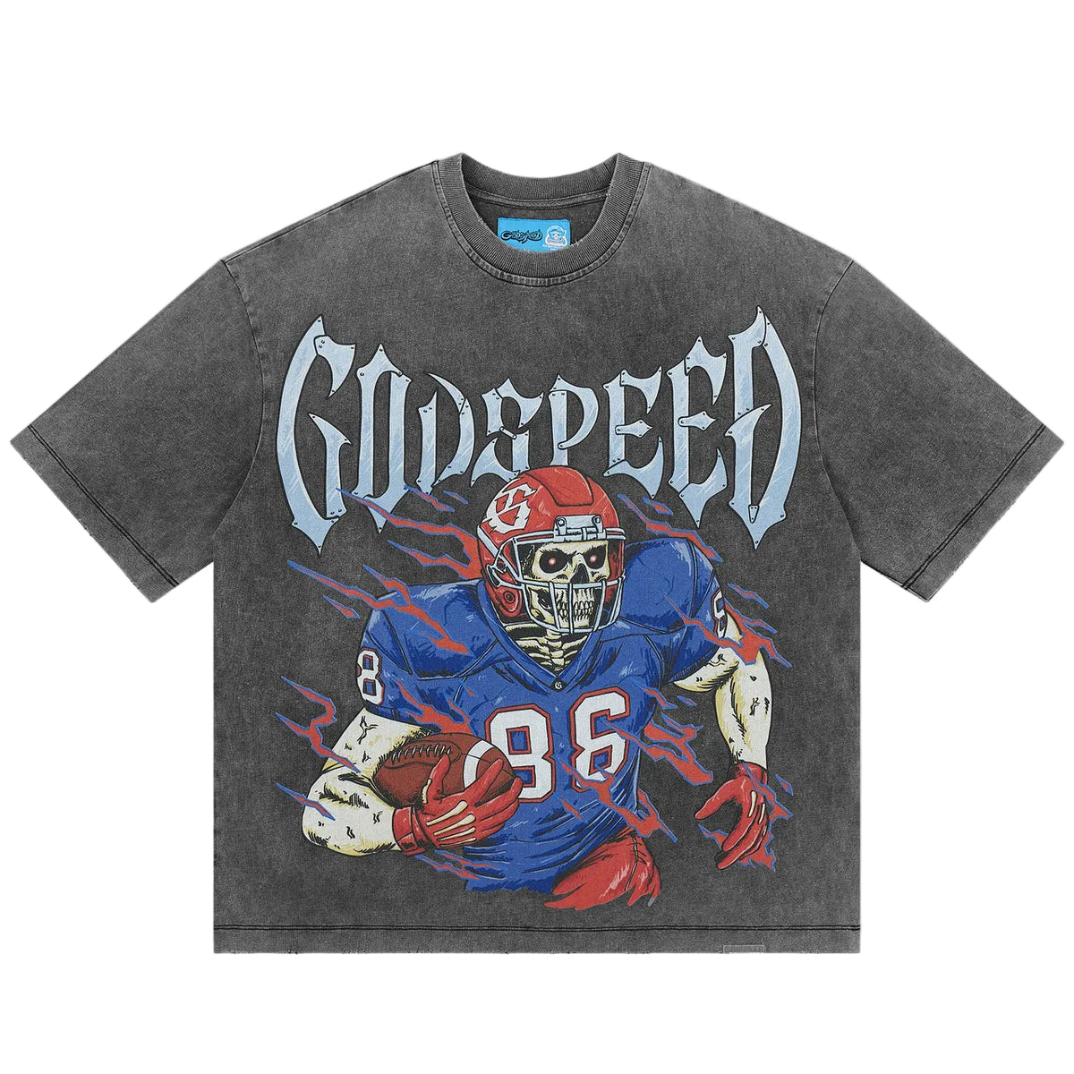 Godspeed End Zone Tee Grey