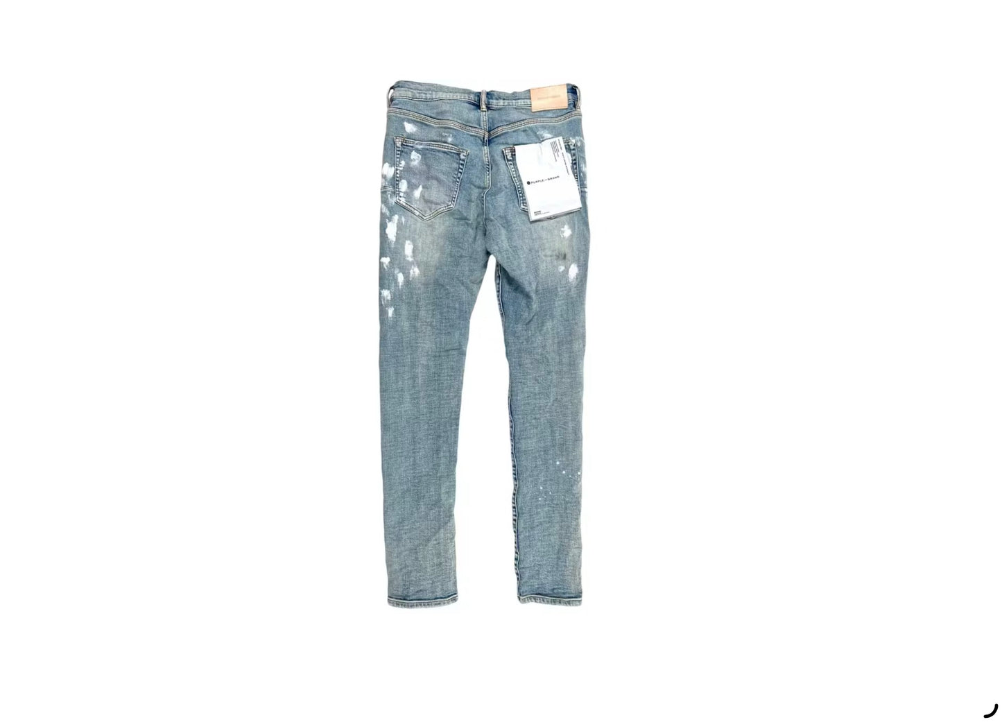 Purple Jeans Light Indigo Paint Blowout