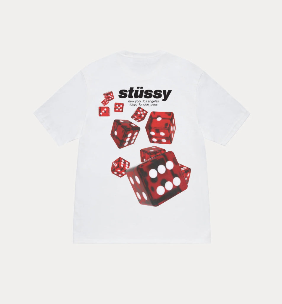 Stussy Rollers Tee White