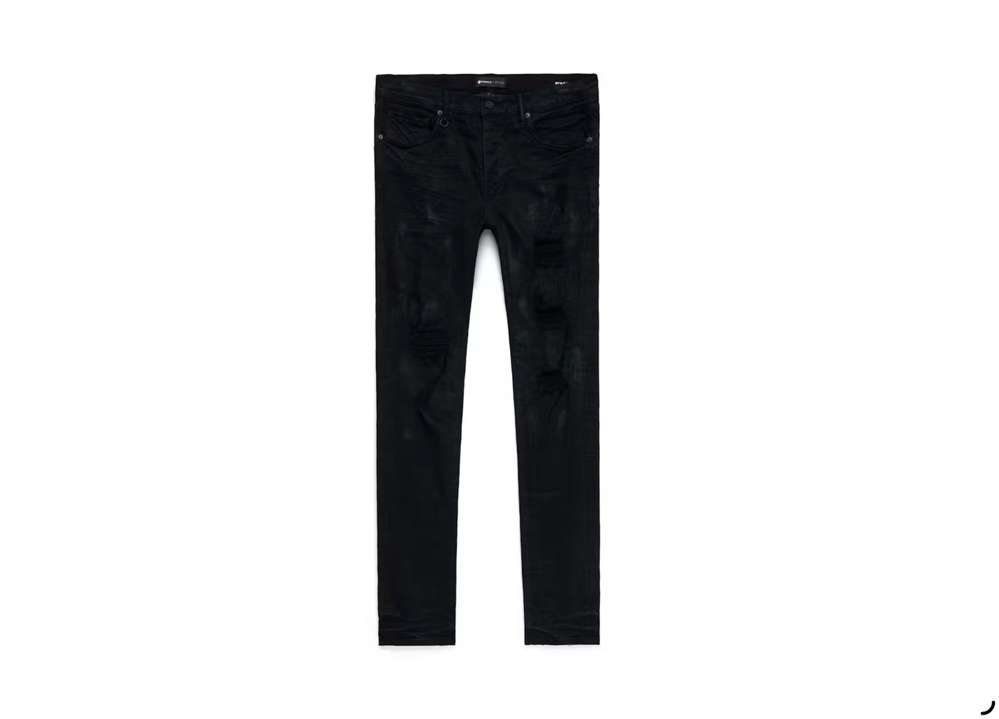 Purple Brand Black Oil Spill Jean Black