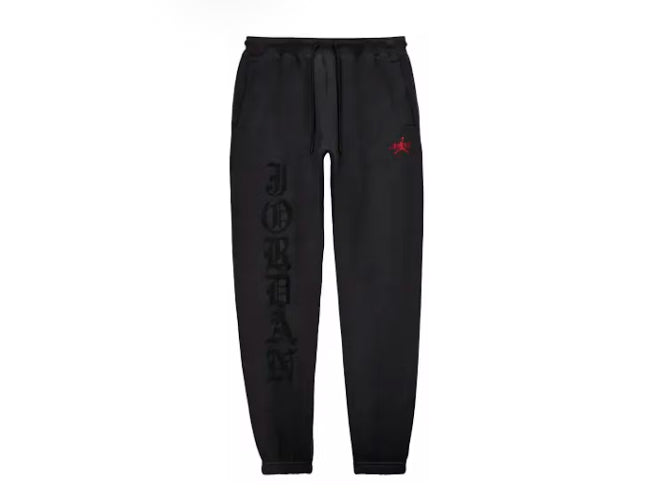 Jordan X Awake NY Fleece Pants Black University Red