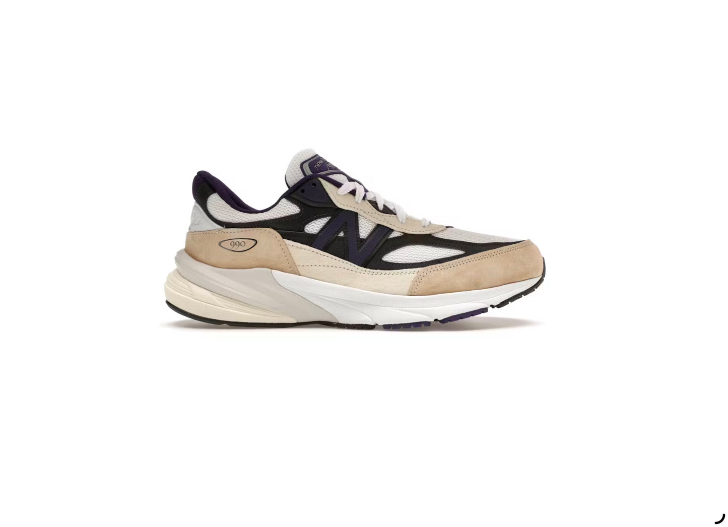 New Balance 990v6 MiUSA Teddy Santis White Black Plum