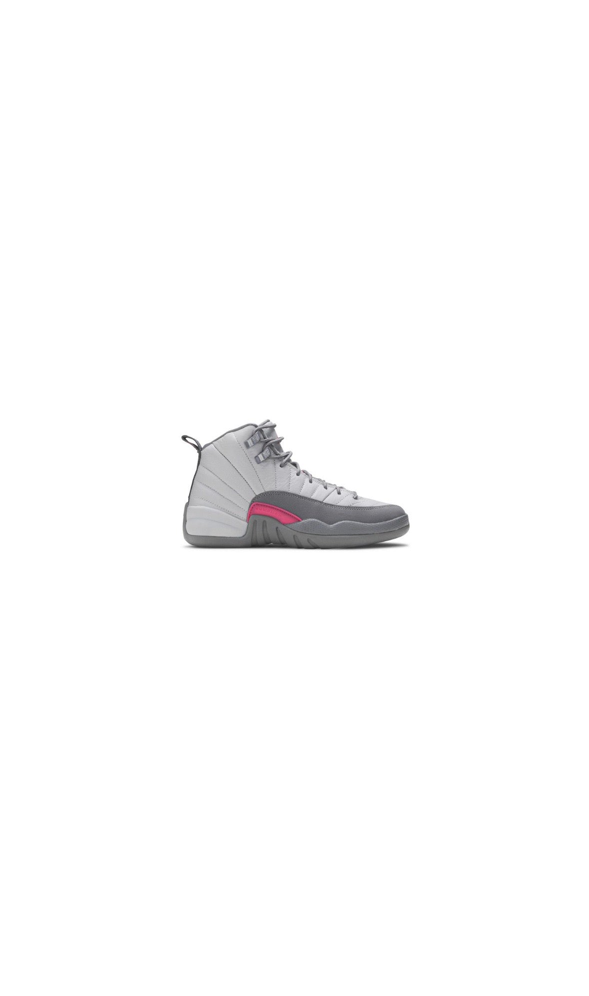 Jordan 12 Wolf Grey Vivid Pink (GS)