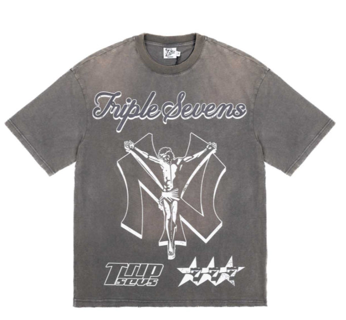 Triple 7’s NY Savior Tee Grey
