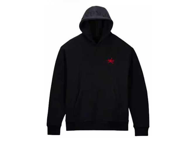 Jordan X Awake NY Fleece Hoodie Black University Red