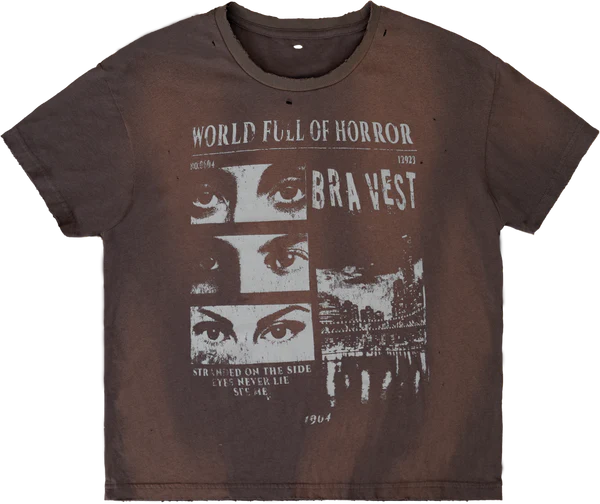 Vintage Horrors T-Shirt Brown