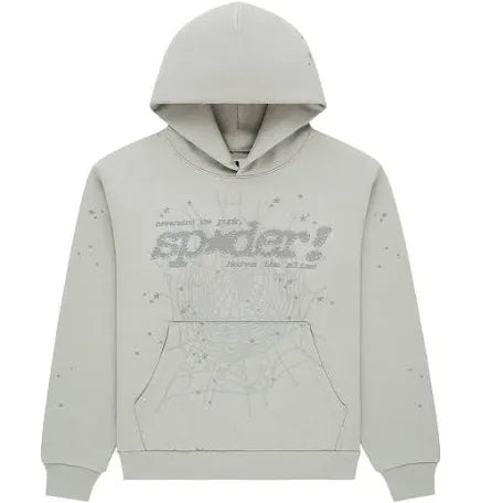 Sp5der Sport Hoodie Grey Tonal