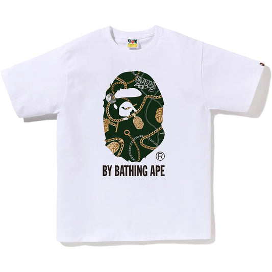 Bape Jewels Pattern White Tee