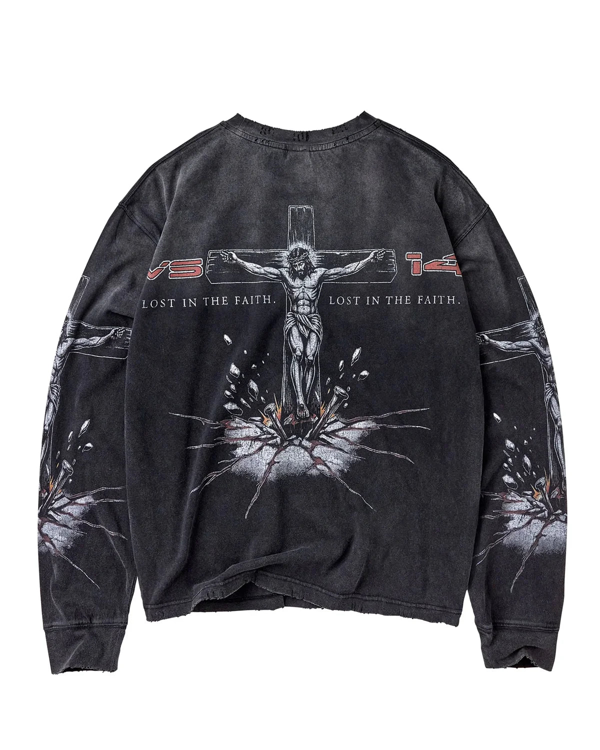 Vale Forever Concrete Cross Long- Sleeve 'Black'