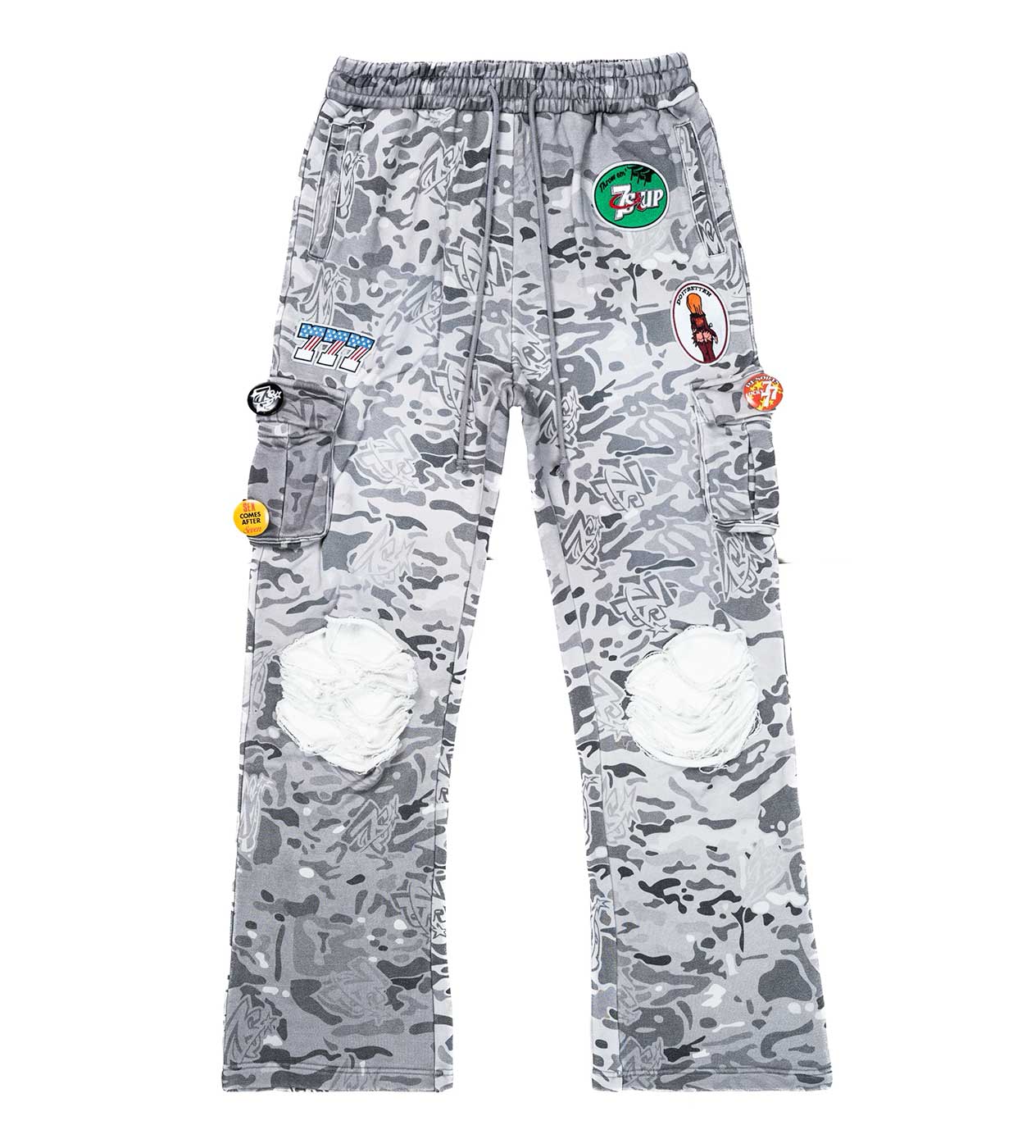 Triple 7’s Camo Sweatpants Grey