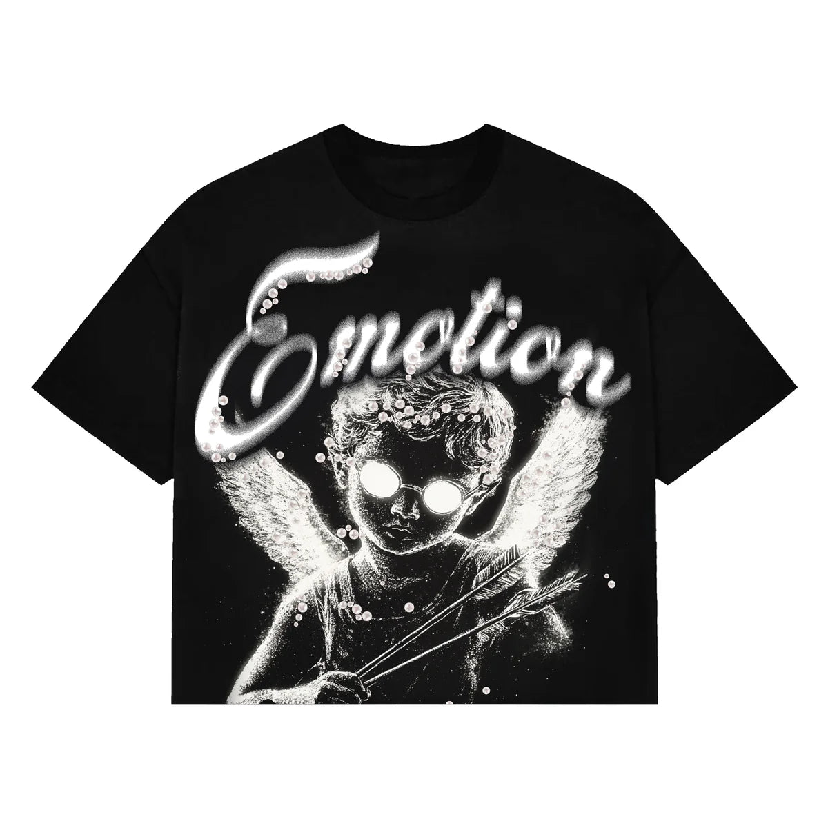 Mixed Emotions Black Pearl Cropped Tee