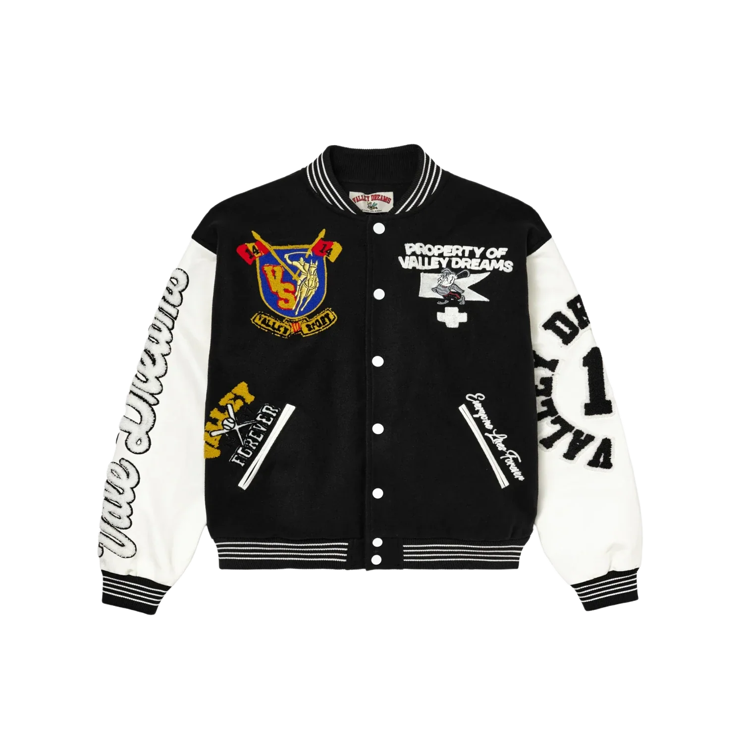 Vale Forever Alumni Varsity Black Jacket