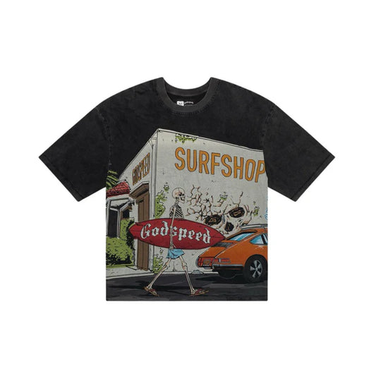 Godspeed GS Surf Shop T-shirt (Grey Wash)