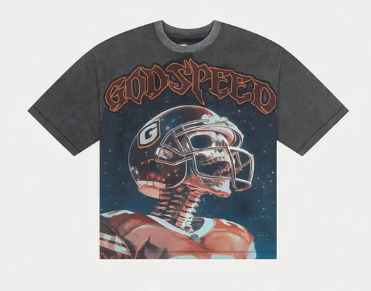Godspeed Morale Tee (Wash Grey)