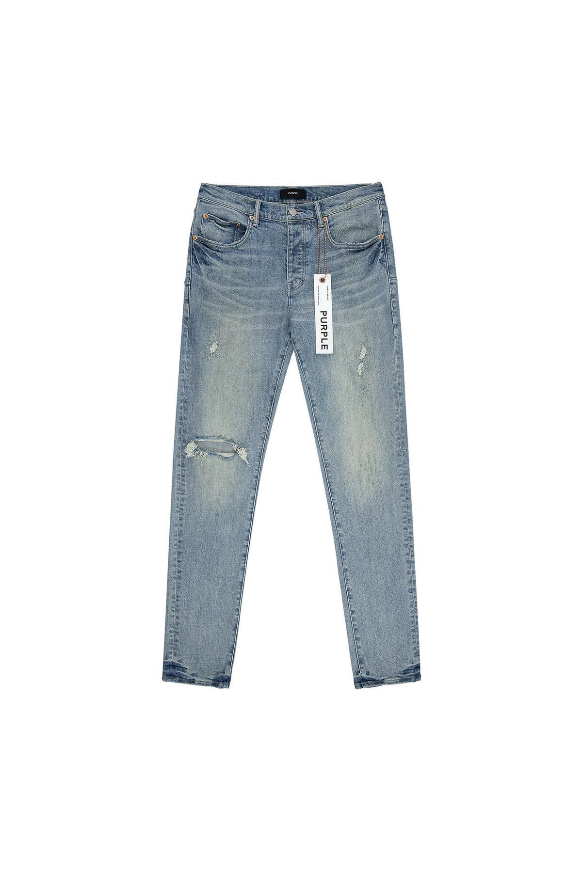 Purple Jeans Skinny Three Year Light Indigo Jeans