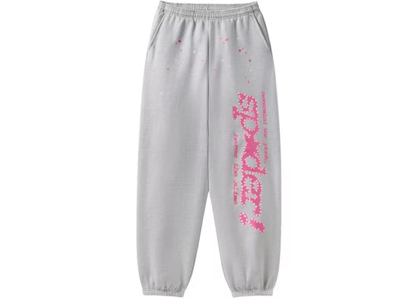 Sp5der Punk V2 Sweatpants Heather Grey