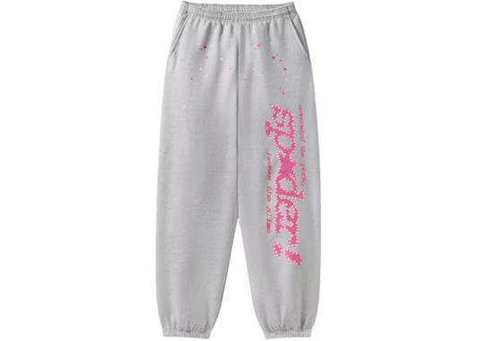 Sp5der Punk V2 Sweatpants Heather Grey
