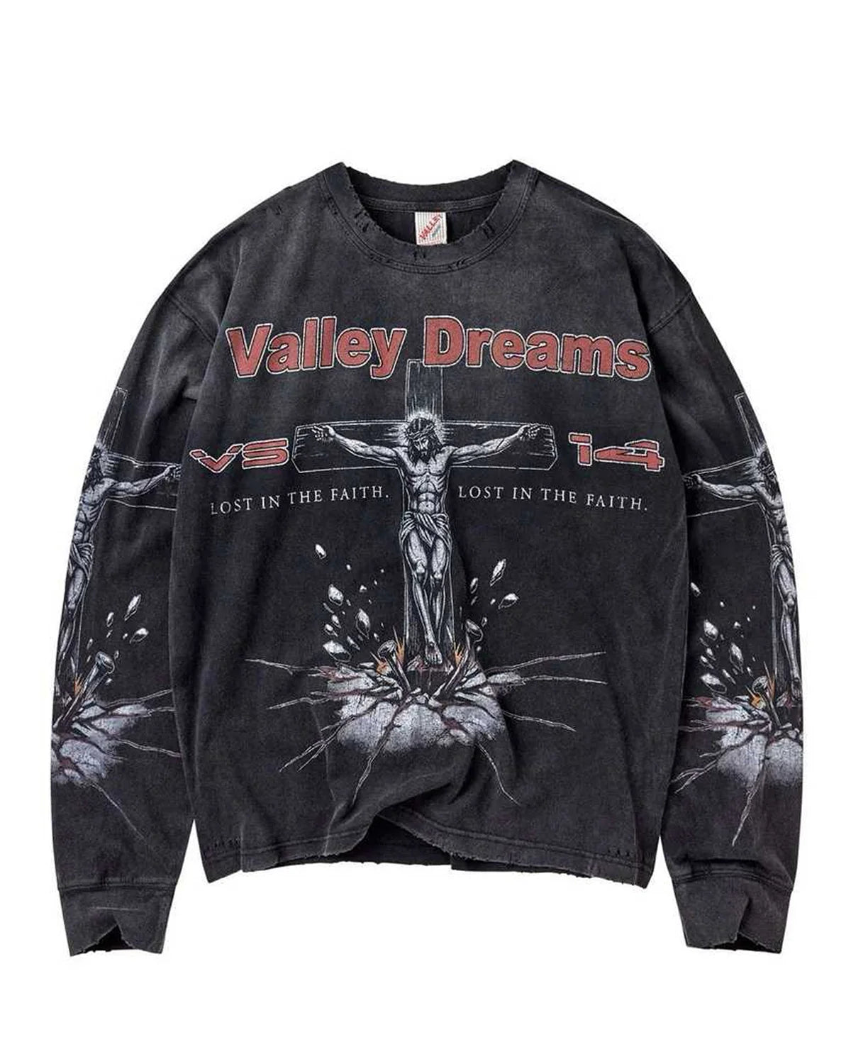 Vale Forever Concrete Cross Long- Sleeve 'Black'