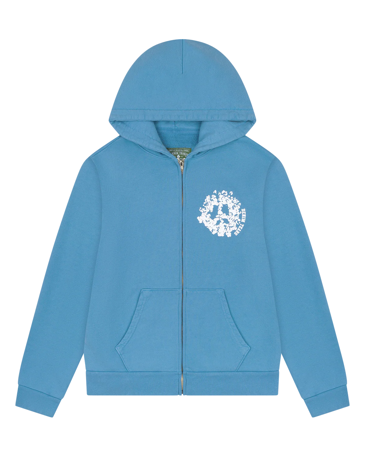Denim Tears Denim University Zip Hoodie Light Blue