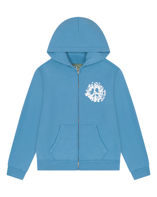 Denim Tears Denim University Zip Hoodie Light Blue