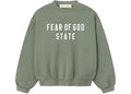 Fear Of God Essentials 90’s Fleece Crewneck Moss