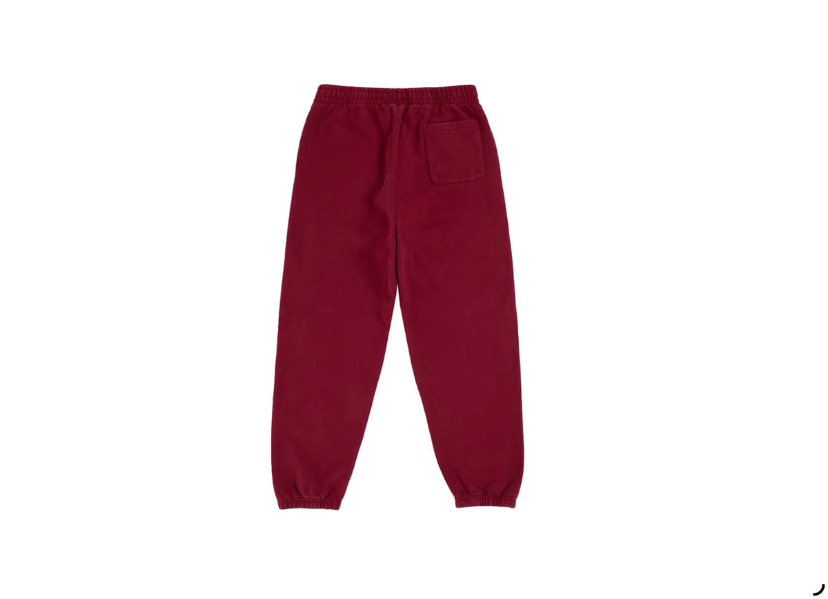 Supreme Washed Logo Sweatpant Cardinal