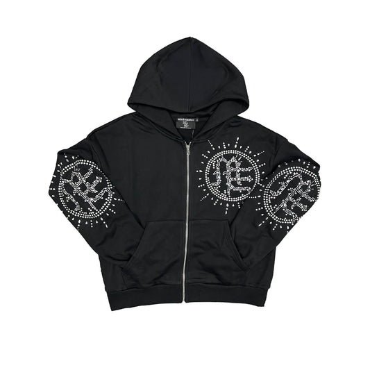 Mixed Emotions ‘Eclipse’ Black Rhinestone Hoodie