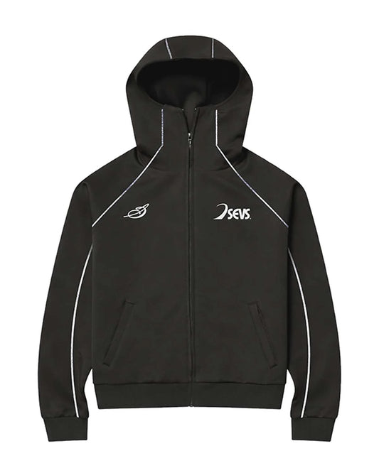 Triple 7s Black Track Suit Top