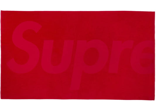 Supreme Tonal Logo Towel (SS24) Red