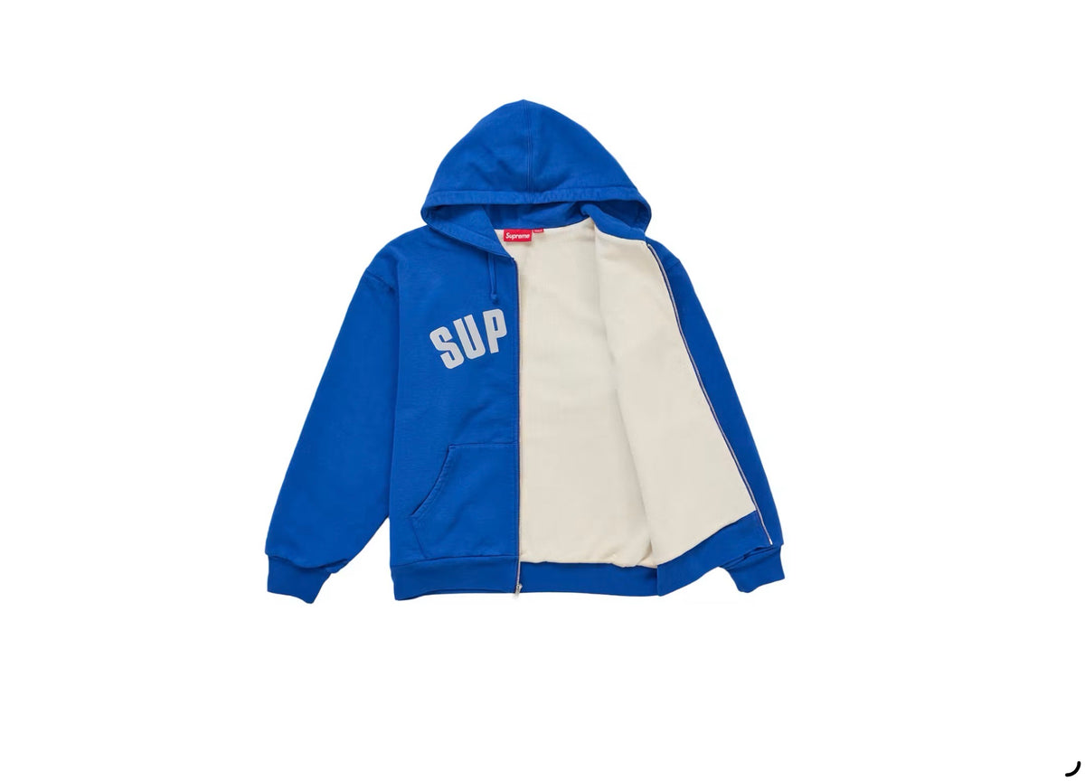 Supreme Arc Thermal Lined Zip Up Hooded Sweatshirt (FW26) Royal
