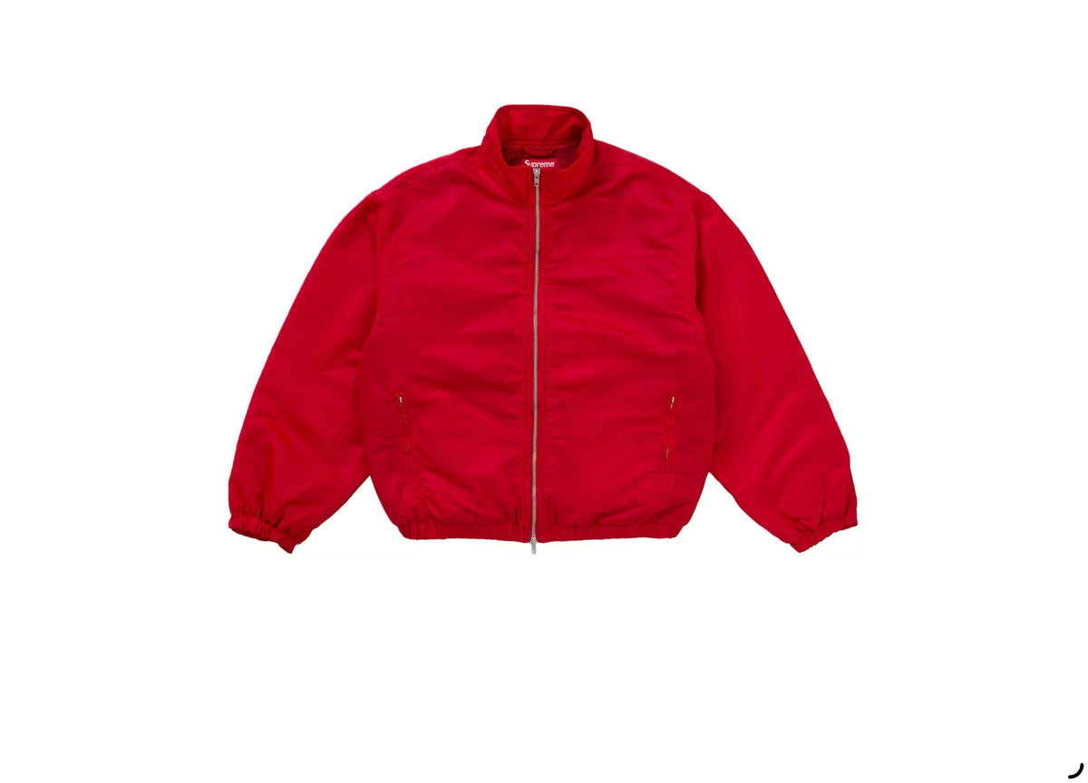 Supreme Stand Collar Lined Nylon Jacket Red