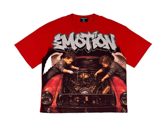 Mixed Emotions Garage Tee Red