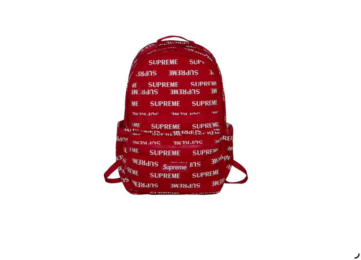 Supreme Logo Backpack (FW26) Red