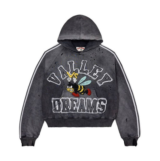 Vale Forever Anthem Pullover Hoodie Black White