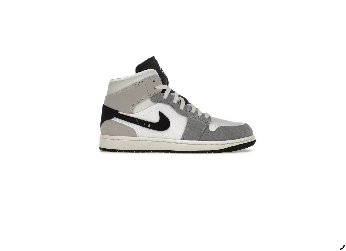 Jordan 1 Mid SE Craft White Cement Grey Black