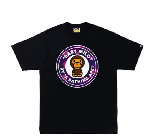 BAPE Color Camo Milo Busy Works Tee Black