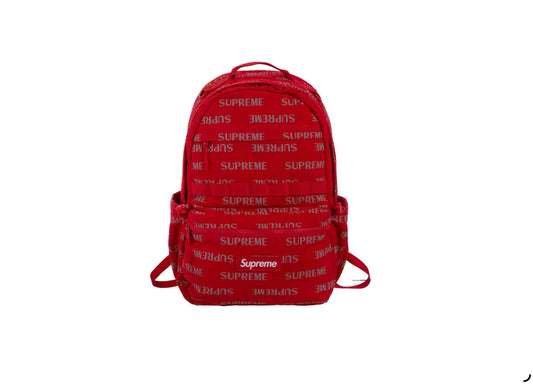 Supreme Logo Backpack (FW26) Red