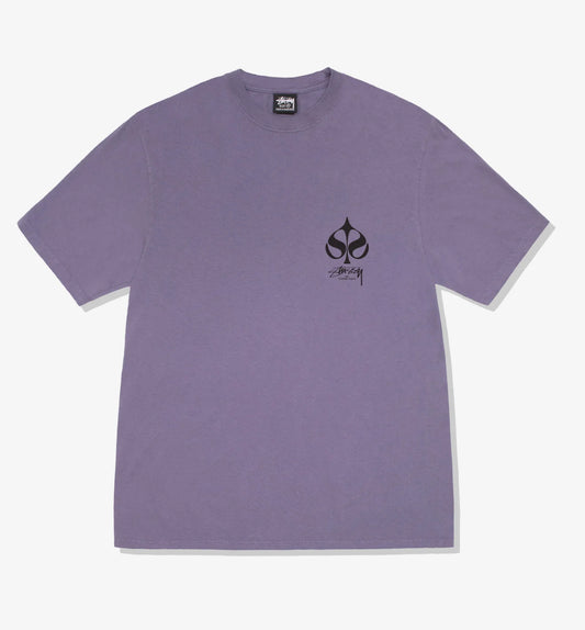 Stussy Spade Pigment Dyed Tee Grape