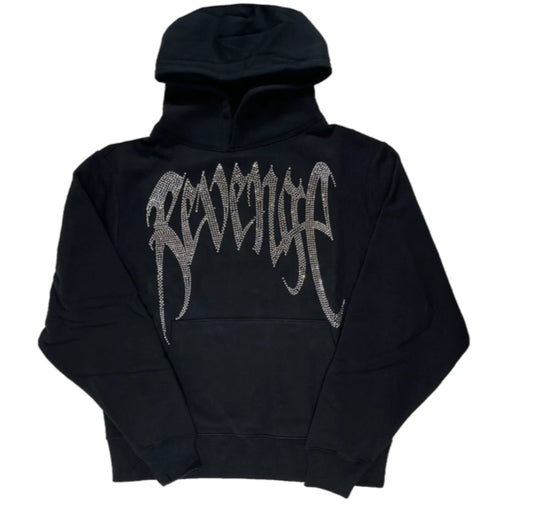 Revenge XXXTentacion Rhinestone Vintage Hoodie White
