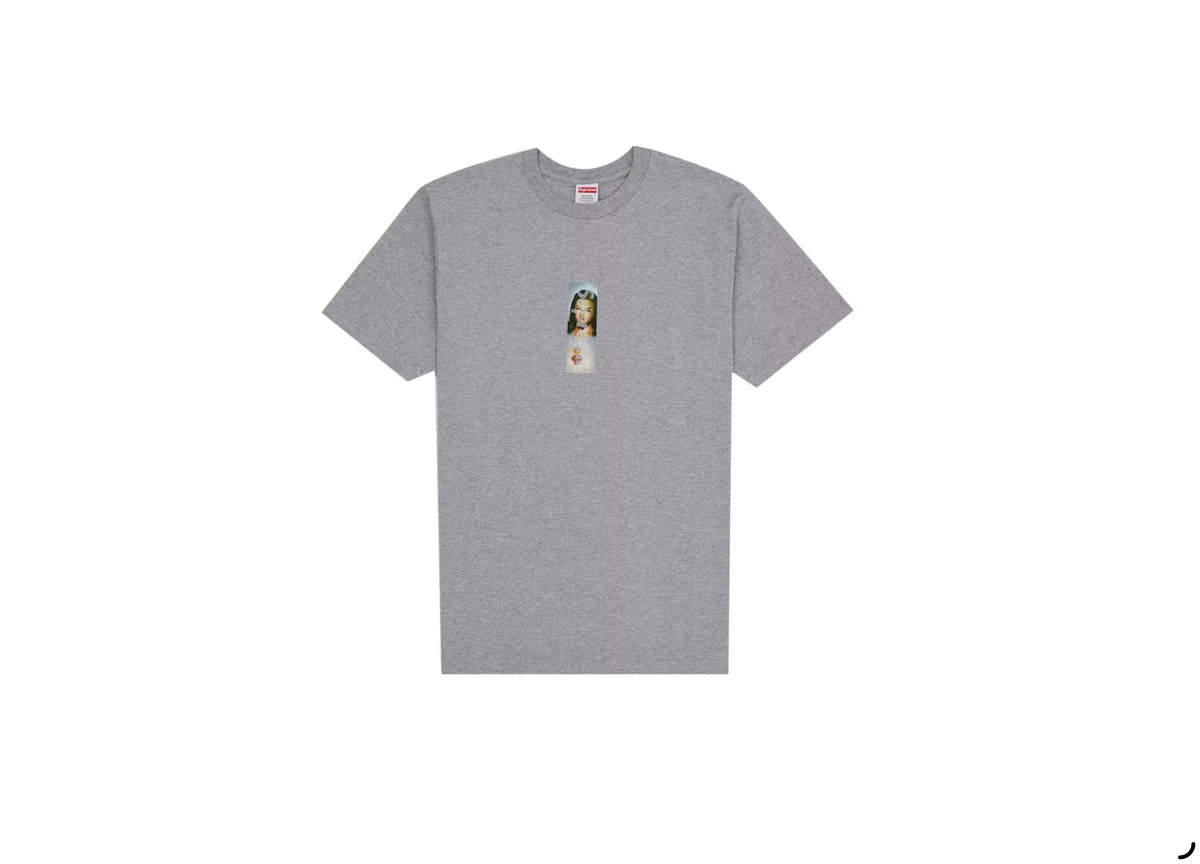 Supreme Candle Box Logo Tee Heather Grey