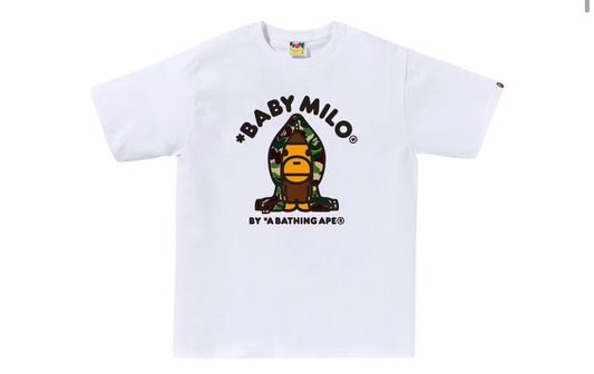 BAPE Abc Army Green Camo Baby Milo Hoodie Tee