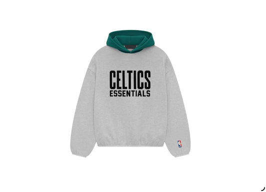 Fear of God Essentials NBA Celtics Hoodie Light Heather